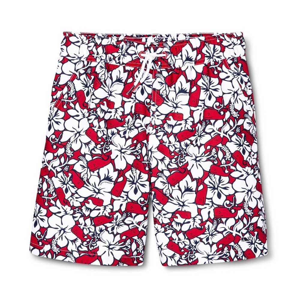 Vineyard Vines Target Boys Hibiscus Swim Shorts
